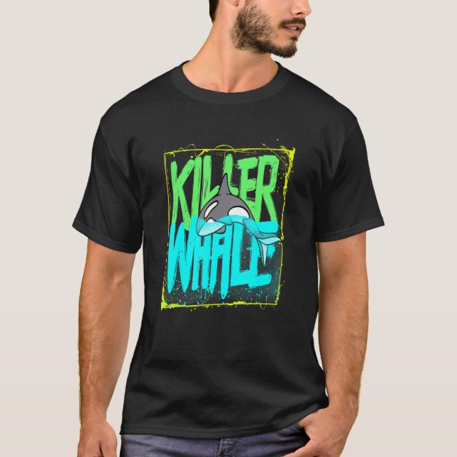 Camiseta Orcas do Oceano de Baleia (Frente)