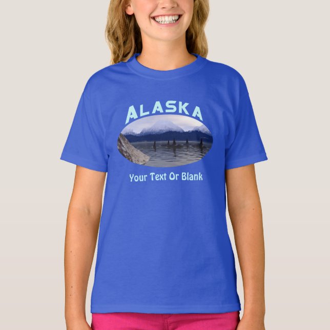 Camiseta Órcas em Água Escura (Frente)