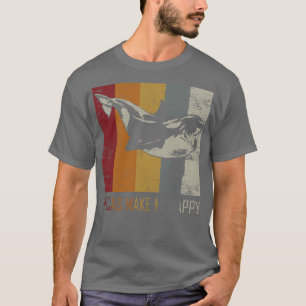 Camiseta Orcas Make Me Happy Animal Orca Killer Whale Pullo