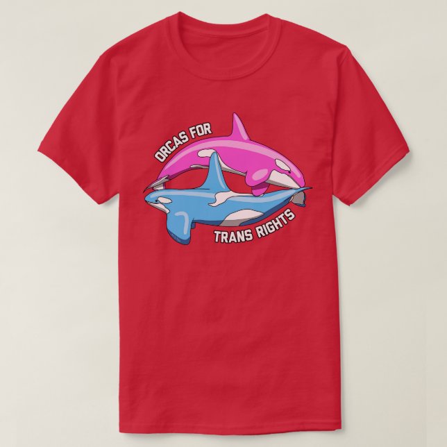 Camiseta Orcas Para Os Direitos Transmissíveis 1 (Frente do Design)