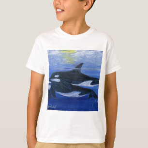Camiseta Orcas que nadam