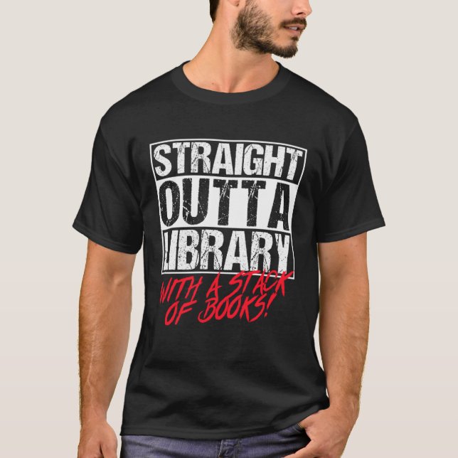 Camiseta Orcas Straight Outta Library Book (Frente)
