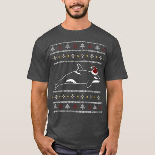 Camiseta Orcas Whale Sea Creature Christmas Season Holidays