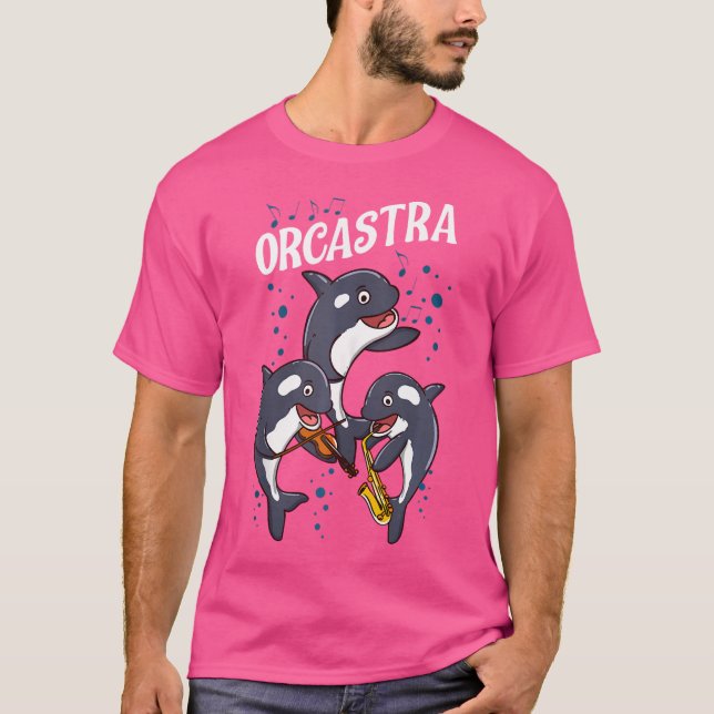 Camiseta Orcastra Funny Orca Whale Orchestra Players (Frente)
