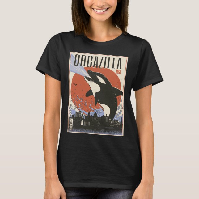 Camiseta Orcazilla Baleia da Ásia (Frente)