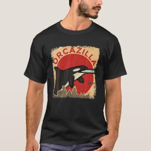 Camiseta Orcazilla - Orca, Uma Baleia Assassina Engraçada