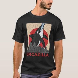 Camiseta Orcazilla - Orca, Uma Baleia Assassina Engraçada