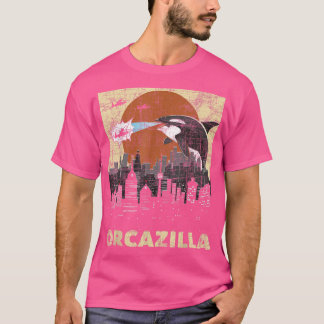 Camiseta Orcazilla-Whale Oceano-Pão-Marinho Biólogo Baleias