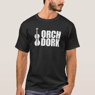 Camiseta Orch Dork com Violin Cello String Instrumento