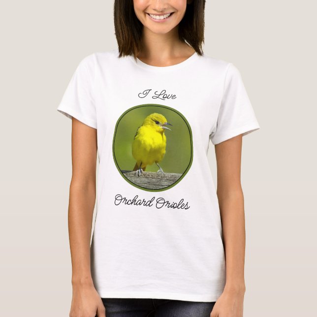 Camiseta Orchard Oriole - Fotografia original (Frente)