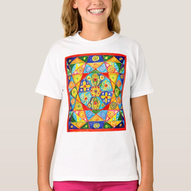 Camiseta ordem abstrato (Frente)