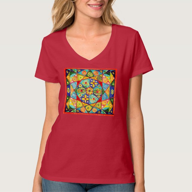 Camiseta ordem abstrato (Frente)