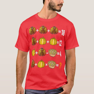 Camiseta Ordem de Ação de Graças de Professor de Matemática