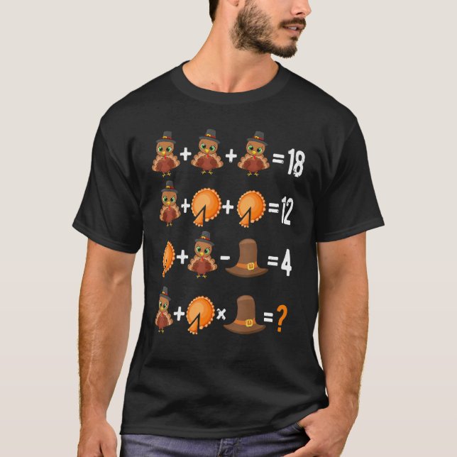 Camiseta Ordem De Ação De Graças De Professor De Matemática (Frente)