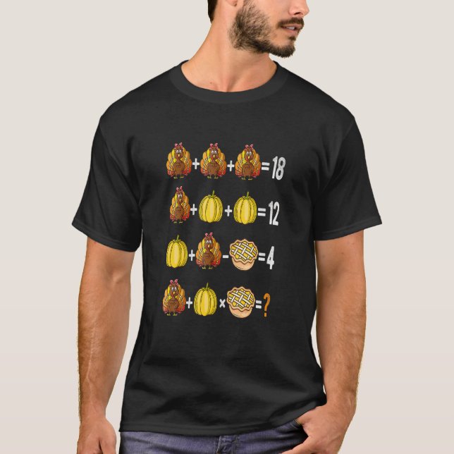 Camiseta Ordem De Ação De Graças De Professor De Matemática (Frente)
