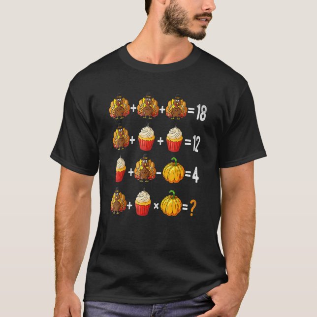 Camiseta Ordem De Ação De Graças De Professor De Matemática (Frente)