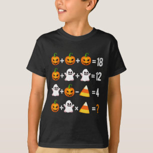 Camiseta Ordem de Operações de Halloween Matemática Ensino