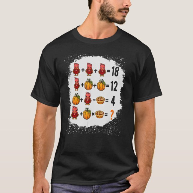 Camiseta Ordem de Operações Teste de Matemática Obrigado Tu (Frente)