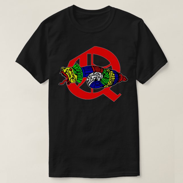 Camiseta Ordem de Quetzalcoatl Q Artisans Shriner do Pai (Frente do Design)