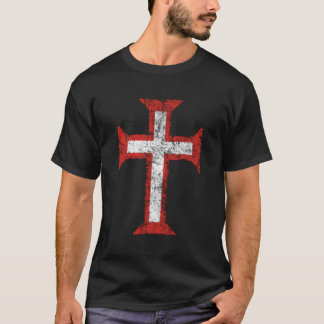 Camiseta Ordem Do Cristo Cross-Templar-Christian-Portugal-E