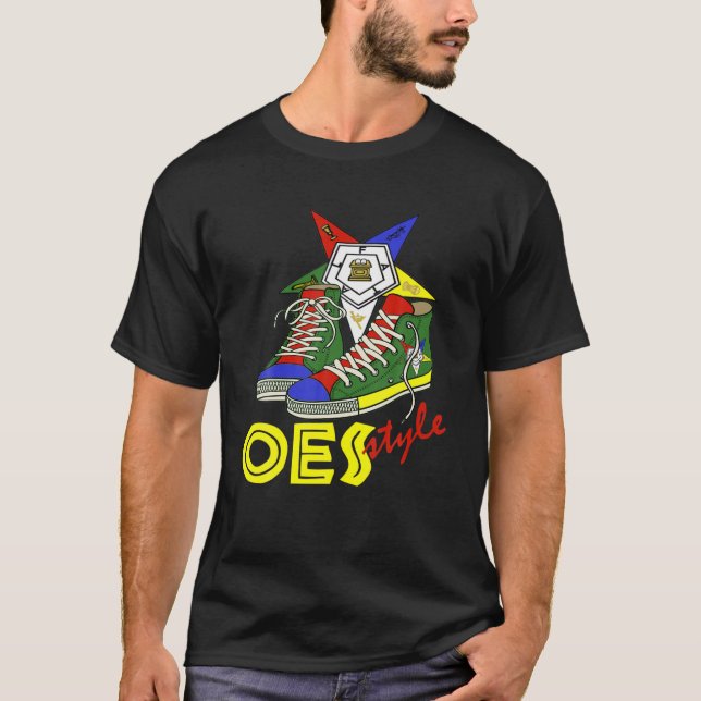 Camiseta Ordem Do Estilo OES Da Estrela Oriental Sistar Div (Frente)