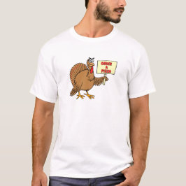 Camiseta Ordem engraçada uma acção de graças Turquia da