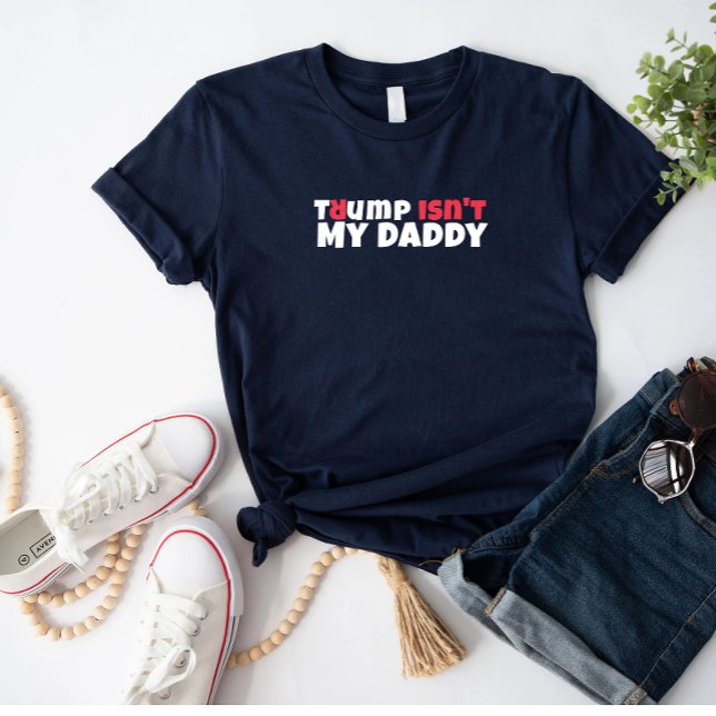 Camiseta Ordenante anti-Trump slogan vermelho elegante (Criador carregado)