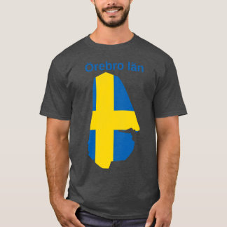 Camiseta Orebro County Map Suecia