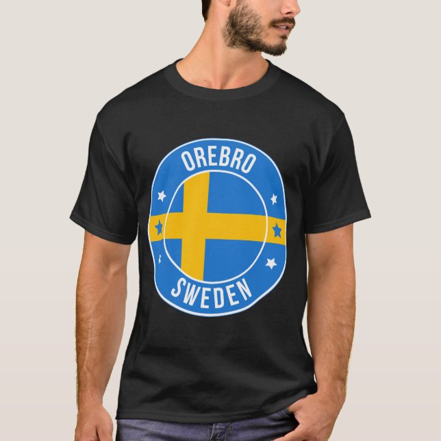 Camiseta Orebro, Sweden City T-Shirt (Frente)
