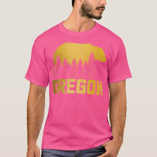 Camiseta Oregon Bear Grizzly Pride Outdoor Pnw Vinta