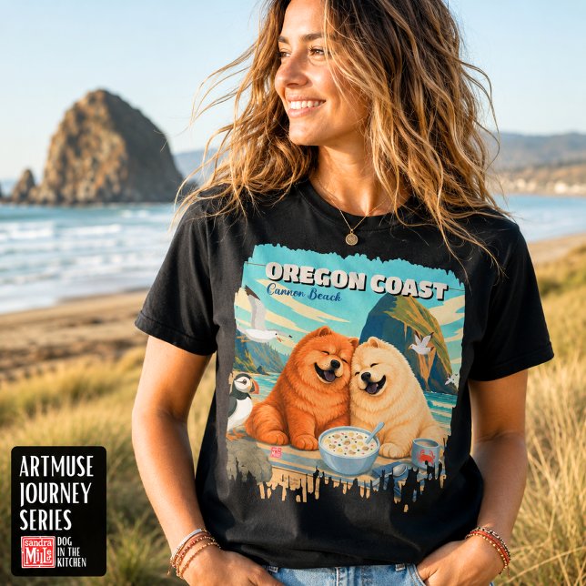 Camiseta OREGON • Cannon Beach Chow (Criador carregado)