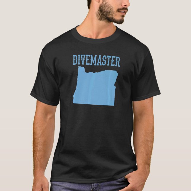 Camiseta Oregon Divemaster Scuba Divino Instrutor Dive Fla (Frente)