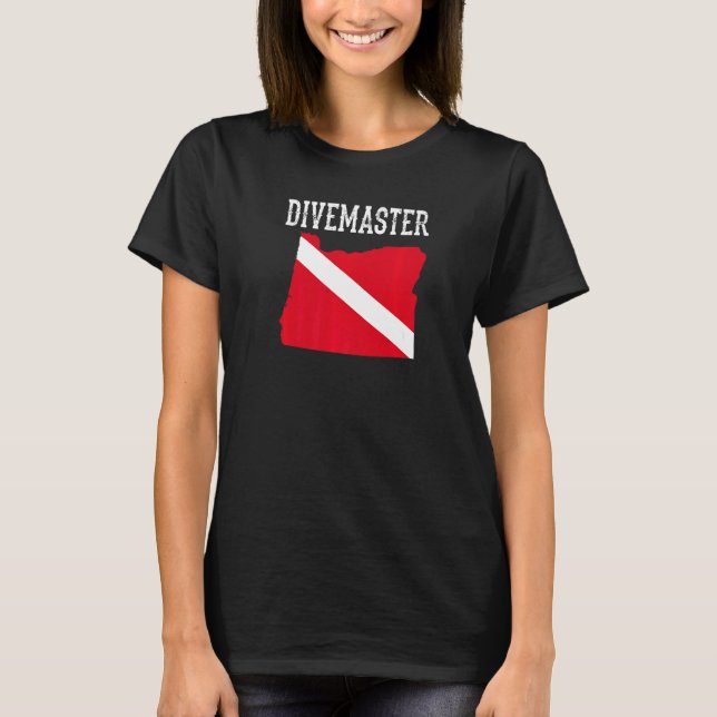 Camiseta Oregon Divemaster Scuba Divino Instrutor Dive Fla (Frente)