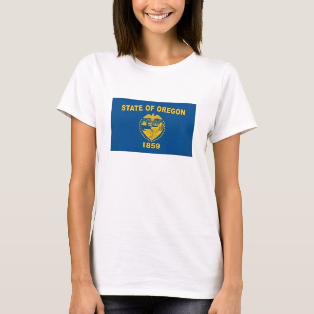Camiseta Oregon Flag T-shirt (Frente)