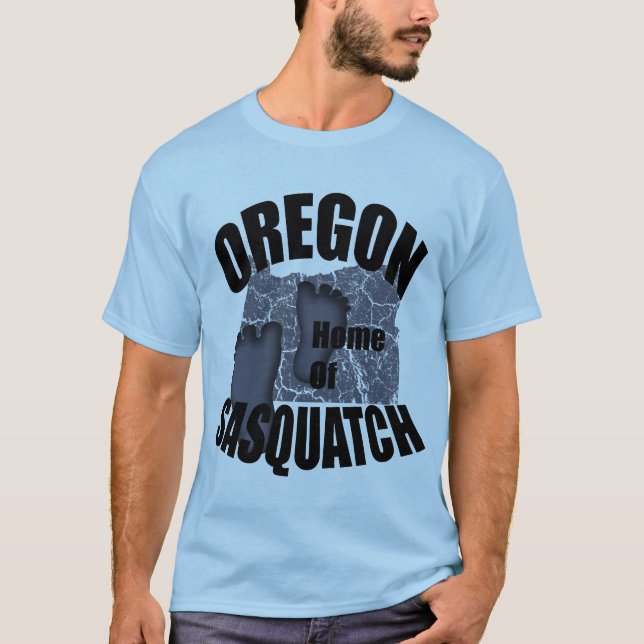 Camiseta Oregon Home of Sasquatch T-shirt (Frente)