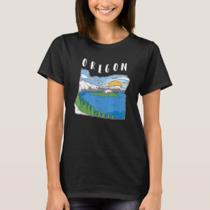 Camiseta Oregon Mountain Nature Landscape
