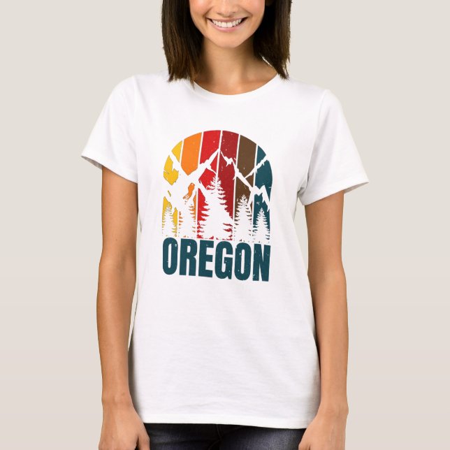 Camiseta Oregon Mounties Retro Vintage (Frente)