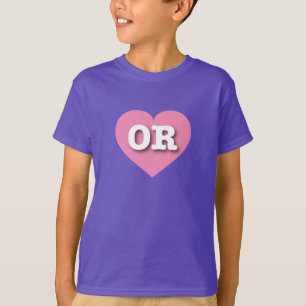 Camiseta Oregon Pink Heart - Grande Amor
