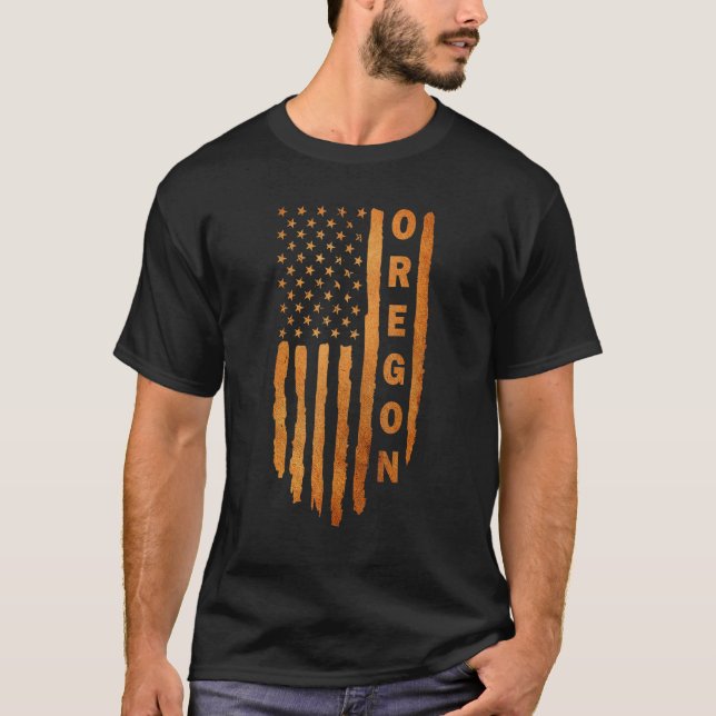 Camiseta Oregon Rústico Direito de Posse de Armas Segunda E (Frente)