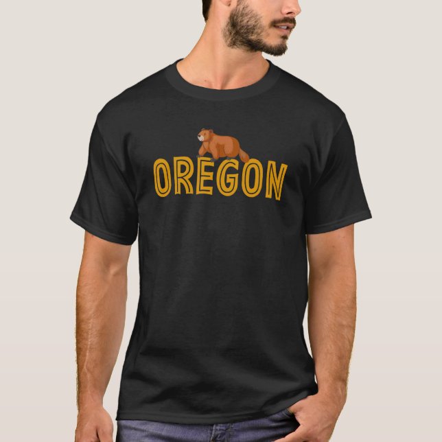 Camiseta Oregon State College Sports Fan Beavers (Frente)
