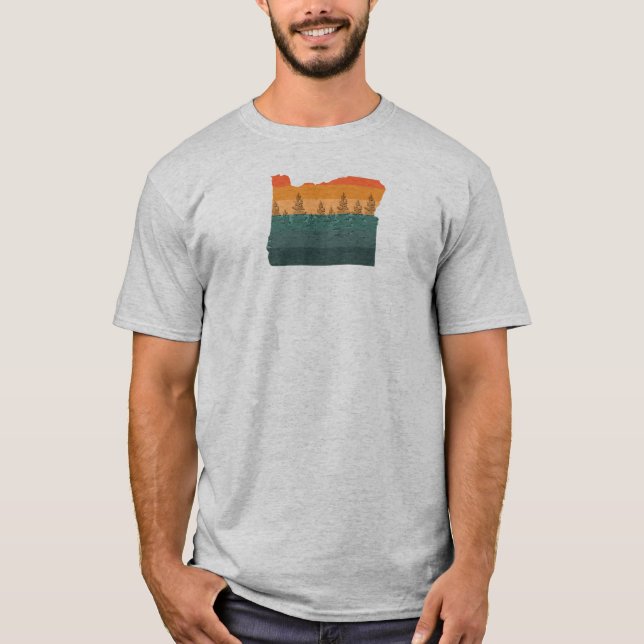 Camiseta Oregon Tree Silhouette (Frente)