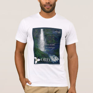 Camiseta Oregon Waterfall Poster