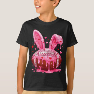Camiseta Orelhas de coelho fã de futebol americano divertid