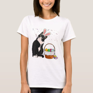 Camiseta Orelhas de Coelho Gato Dia de Páscoa Home