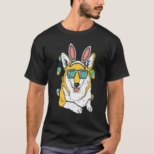 Camiseta Orelhas de Coelho Óculos Ovos Páscoa Cachorro Wels