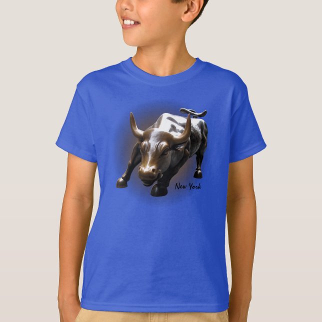 Camiseta Orgânica Bull Souvenir de Nova Iorque (Frente)