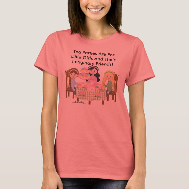 Camiseta Orgânica das Mulheres do Tea Party (FIT) (Frente)