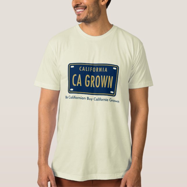 Camiseta Orgânica de Logotipo da Califórnia (Frente)