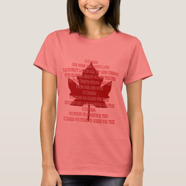 Camiseta Orgânica do Canadá Camisa do Canadá (Frente)