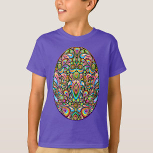 Camiseta Orgânica Infantil com Desenho Psicodélico